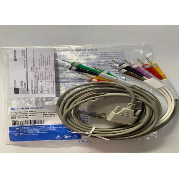 EU Standard Medical Device Consumables Cable BJ-961D For electrocardiograph