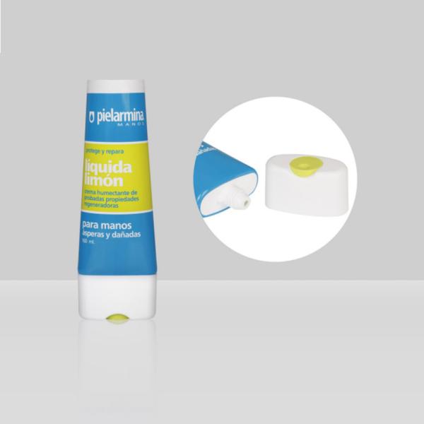 125-160ml Custom Cosmetic Tubes D50mm Plastic Facial Cleansing Body Lotion SPA Disc Top