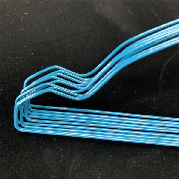 Steel Thin Wire Hangers , Electrostatic Spraying Wet Clothes Drying Hanger