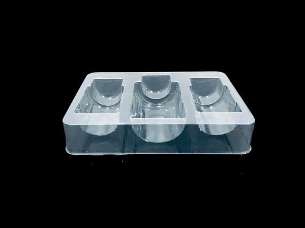 Clear PET Blister Insert for 3 Medicine Bottles Durable Anti-Shock Packaging Solution