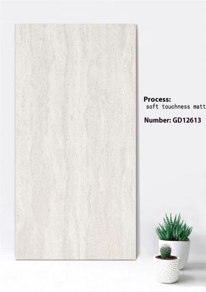 Résistant à l'eau Jaune et Beige Doux Tact Matt Rideau Mur Carreaux épais Pour la décoration et le bâtiment 600x1200mm