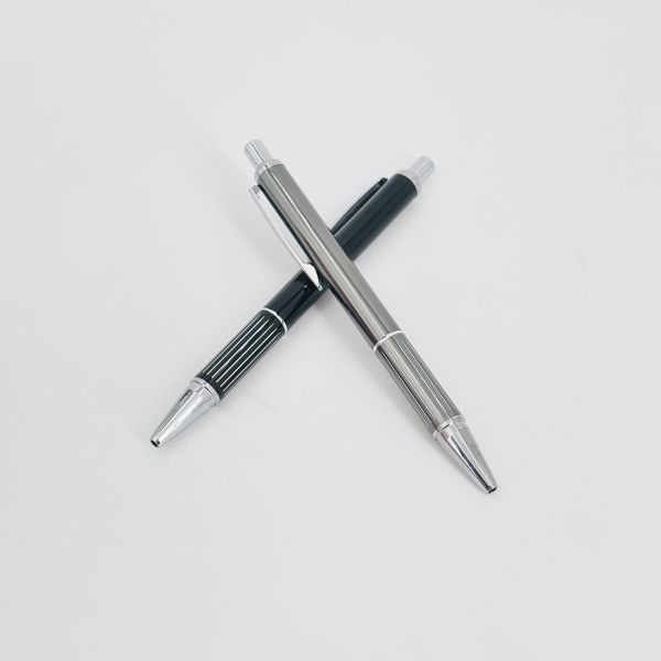 Bureau Papeterie stylo à bille en aluminium 1.0 mm à écriture fluide stylo à bille à logo personnalisé