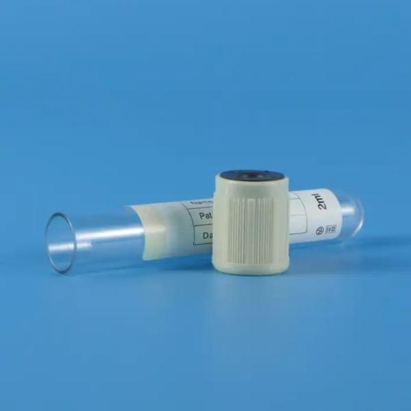 Tubo de coleta de glicose no sangue de vidro / plástico Produto de consumo médico