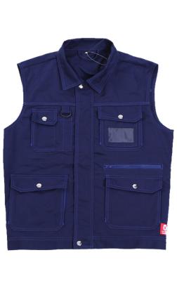 Outdoor YKK Zip Mens Work Uniforms 245g Work Vest Jacket With Flaps