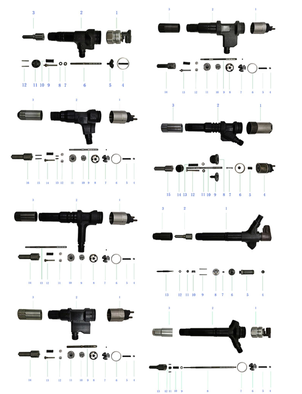 Assy 095000-5007 сопла инжекторов дизельного топлива 095000-0190 8973060717 DLLA156P799 на N-серии 5,0 d 4HJ1 эльфа тележки ISUZU
