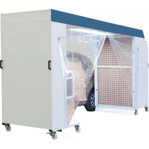 Stainless Steel Water Curtain Spray Painting Booth with Dual Filtration for Woodworking & Furniture