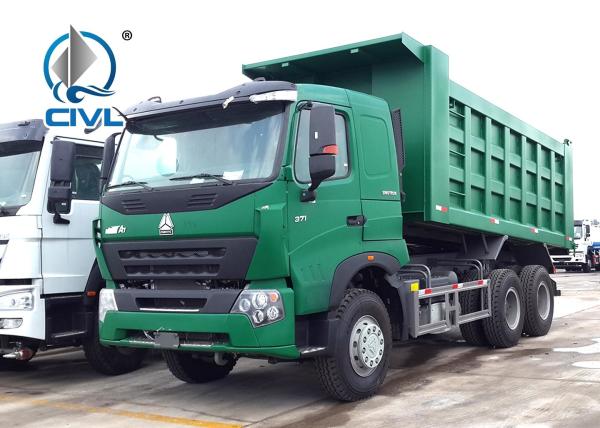 Sinotruck Howo A7 Heavy Dump Truck 6 X 4  Tipper Dumper 40 tons capacity dump truck Euro 2 Engine color green