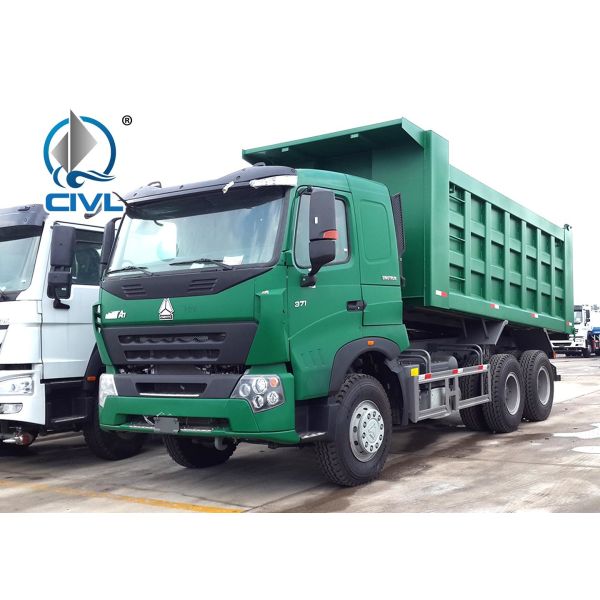 Sinotruck Howo A7 Heavy Dump Truck 6 X 4  Tipper Dumper 40 tons capacity dump truck Euro 2 Engine color green