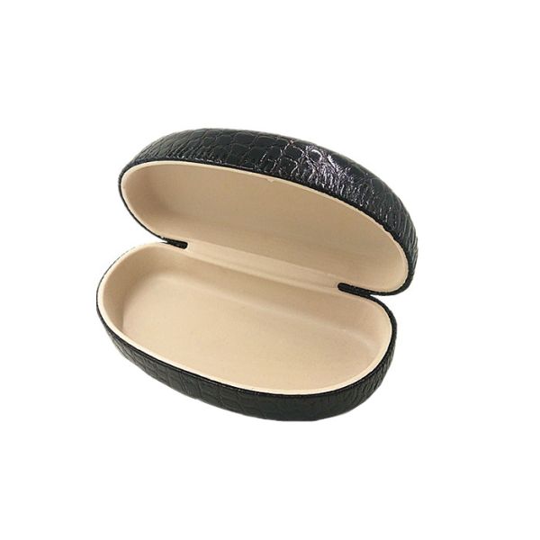 Hot Stamping Logo Custom Sunglass Case Vintage Personalized Leather Eyeglass Case