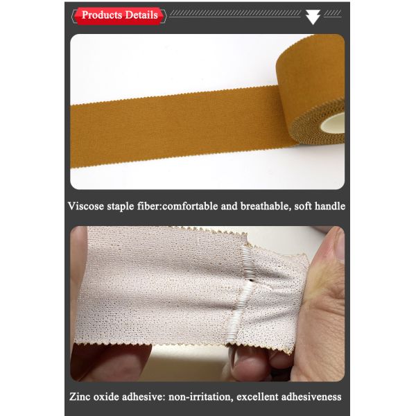 Cubra con cinc el óxido que el color de piel de la cinta adhesiva enyesa el 1.25cm*13.7m médico perforado de seda