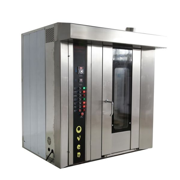 Power Source Gas Bread Bakery Equipment 32 Trays Rotary Oven Commercial Baking Machine