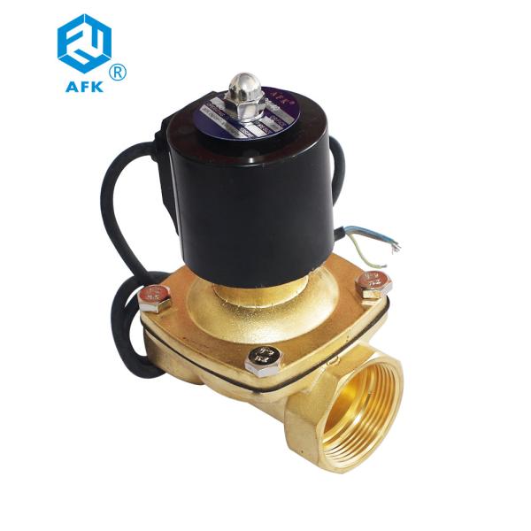 Polegada interna de bronze AC220V da válvula de solenoide 2 da água da linha IP68