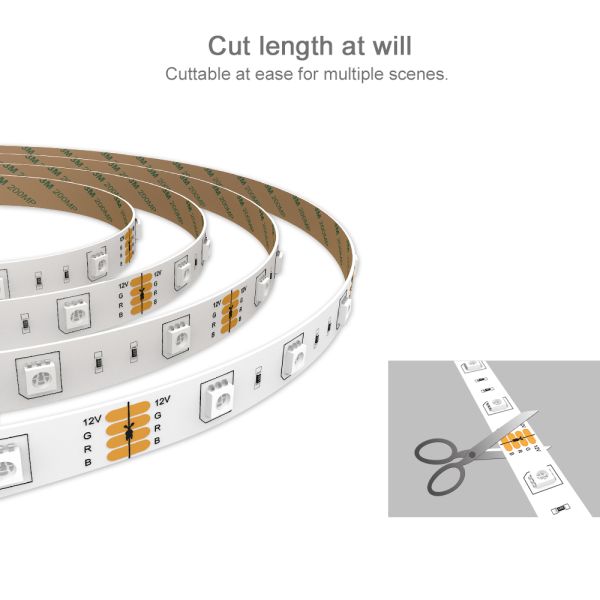 LED Light Strips Bluetooth WIFI Controller Flexible RGB 5050 Decoration BackLight Lamp Night light Luminous String For Bedroom