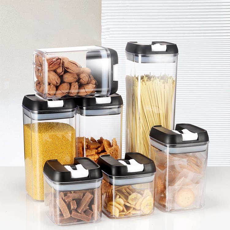 отделяемая пластмасса тары для хранения еды решетки 7pcs
