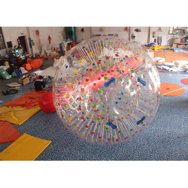 Transparent High Durability Inflatable Sports Games 60kg For Zorb Ramp Race Track