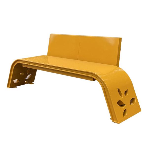 Outdoor Colorful Stainless Steel Bench School Kids Chair With Back