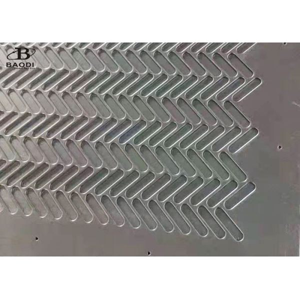 Galvanized Steel Slotted Hole Perforated Metal Mesh Long Life
