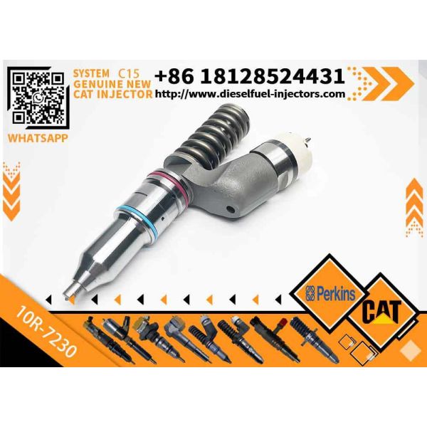 Fuel Injector 291-5911 10R-7230 CA2915911 Fits For Caterpillar CAT Tractor 631K 637K 657G Engine C18 C15