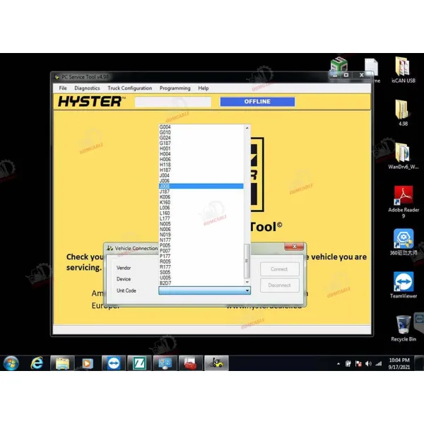 Для Yale Hyster ПК сервисный инструмент Ifak Can Usb Интерфейс Диагностический инструмент для Hyster Yale Авто вилочный грузовик Диагностика + CF54