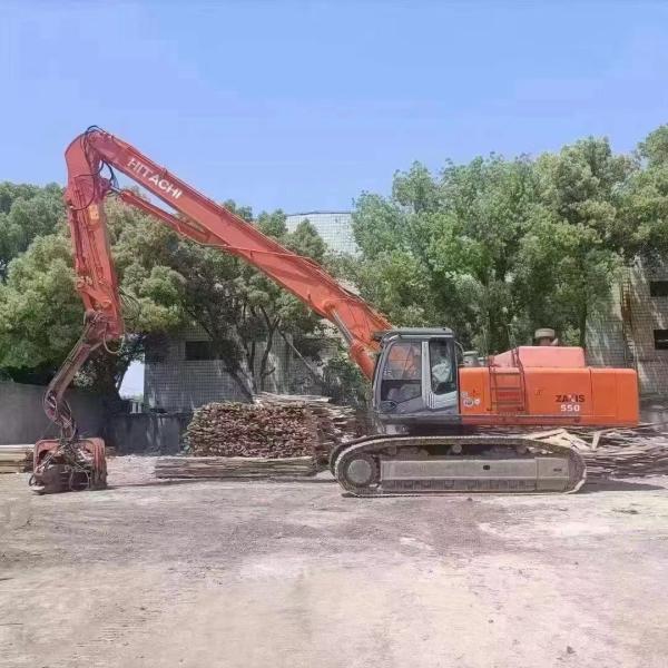 55T Second-hand Hitachi Excavator ZAXIS 550 Pile Driver with 3.3m3 Bucket Capacity