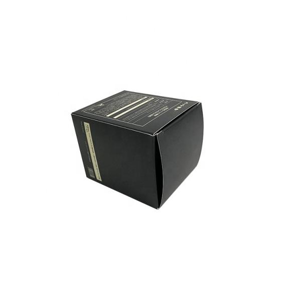 Custom Advanced Texture Art Paper Black Candle Packaging Paper Gift Box