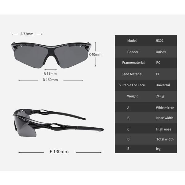 Outside Cycling Polarized Sports Sunglasses 4 Interchangeable Lenses