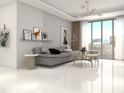 White Color Glazed Porcelain Floor Tile Marble Ceramic Wall Tile 600x600mm