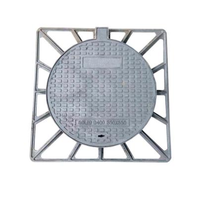 BS EN124 Cast Ductile Iron Manhole Cover GGG500-7 With Frame For Construction