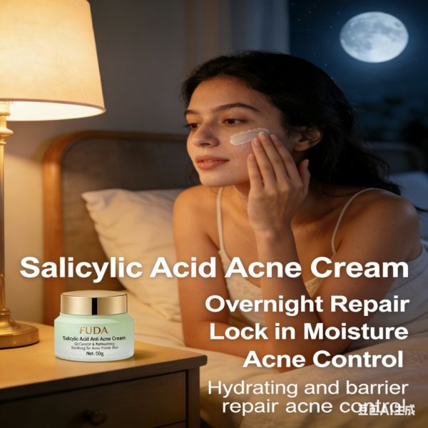 Salicylic Acid Acne Treatment Cream, Moisture-Locking Repair Long-Term Anti-Acne