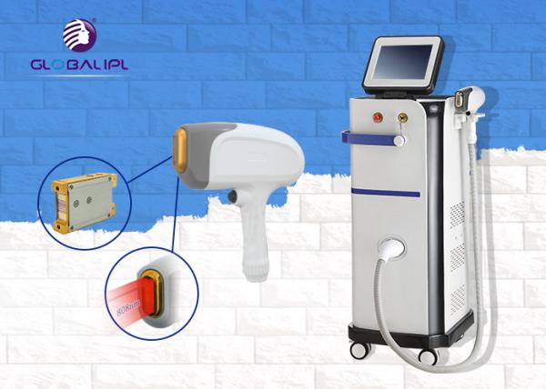 808nm Permanent Laser Hair Removal Machines / Hair Removal Equipment For All Types Skin