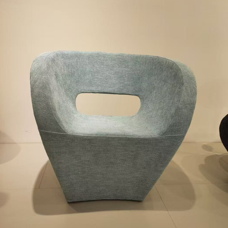Creative Irregular Modern Leisure Lounge Chair Sofa Bed for Apartment Bedroom Living Room-Steel Frame Eco-Friendly