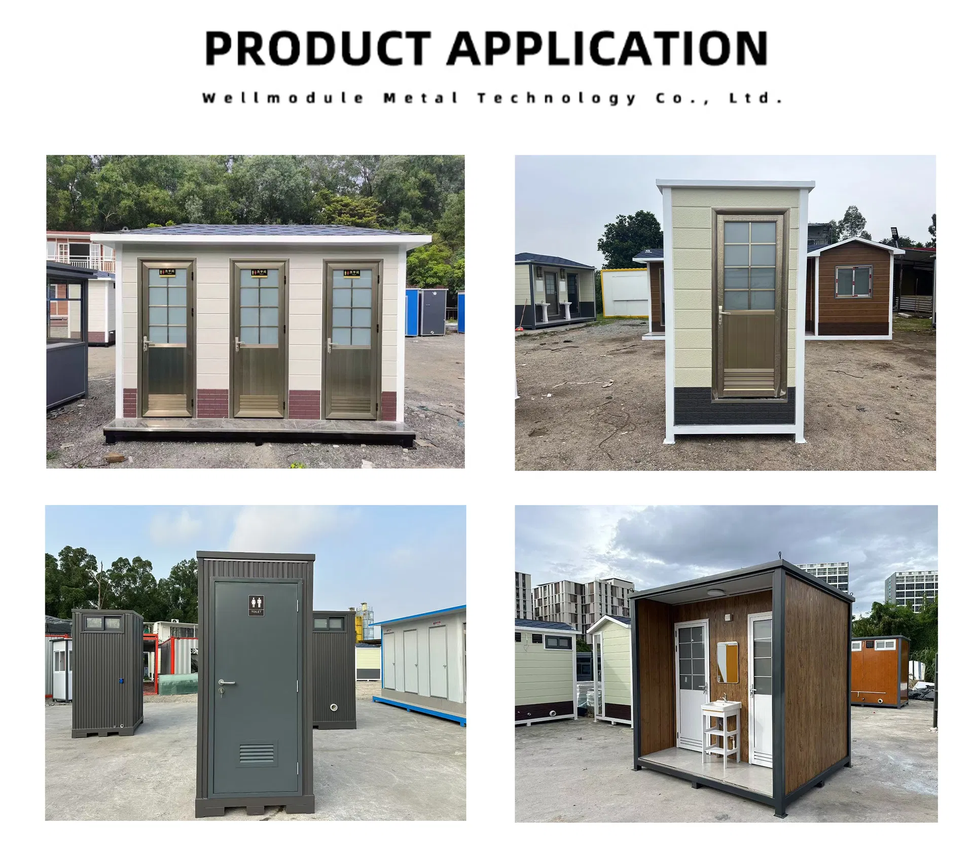 Compact portable toilet cabin designed to deliver and comfortable restroom access for construction projects outdoor exhibitions and public events