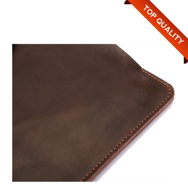 Документы рукава ноутбука стиля конверта Брауна размера A4 неподдельные кроют кожей рукав конверта ноутбука