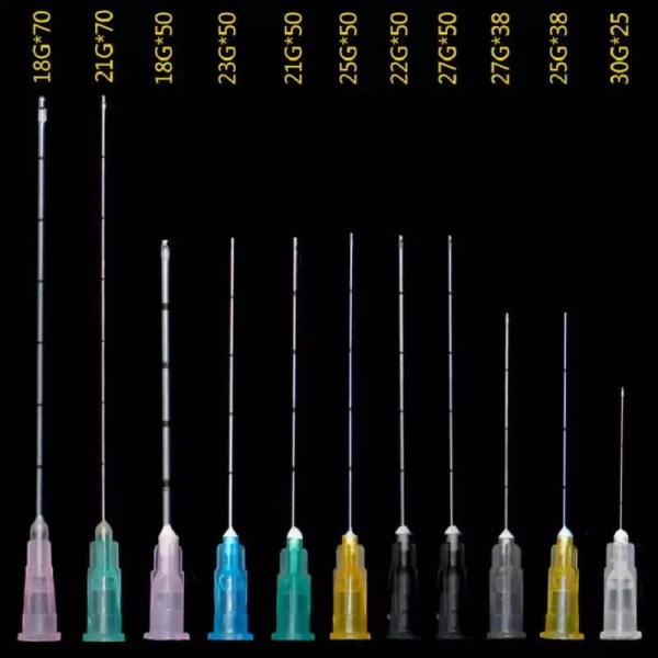 Acide hyaluronique à usage unique, aiguille contondante, aiguille injectable