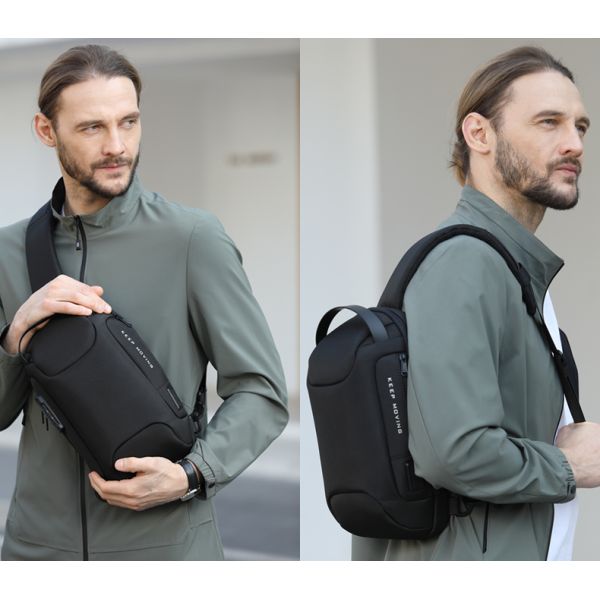 Оптовая водонепроницаемая дизайнерская противоугонная сумка на заказ с логотипом USB для мужчин