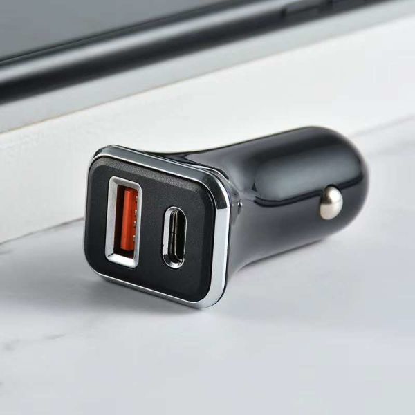 36W Quick Charge 3.0 Car Charger ETL Dual USB C Adapter