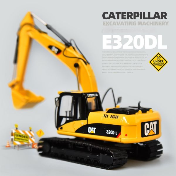 Carter 320DL Excavator Original Model Alloy Simulation Engineering Vehicle Decoration Handpiece Collection Ornaments