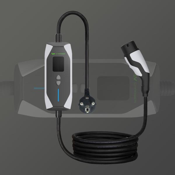 16A 3.5KW 32A 7KW Portable EV 240V TYPE 2 Home Portable Level 2 EV Charger For Ev Cars