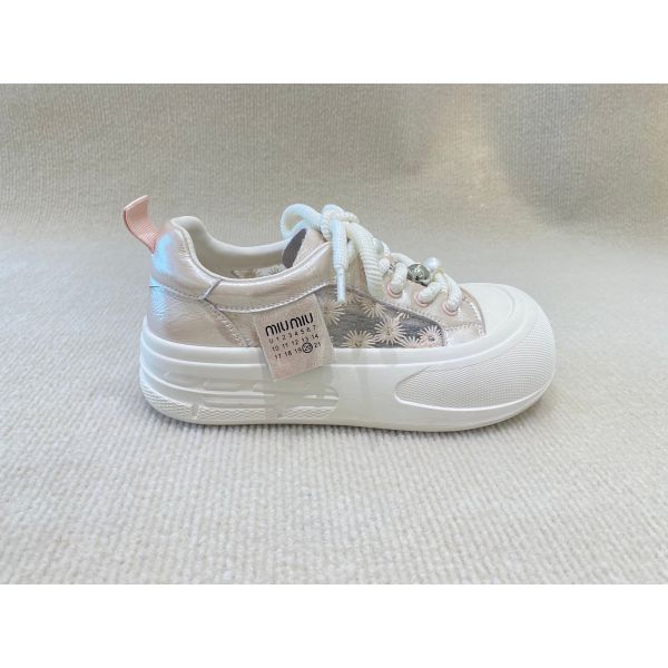 Round Head Womens Pink Casual Shoes Rubber Outsole Pink Casual Sneakers