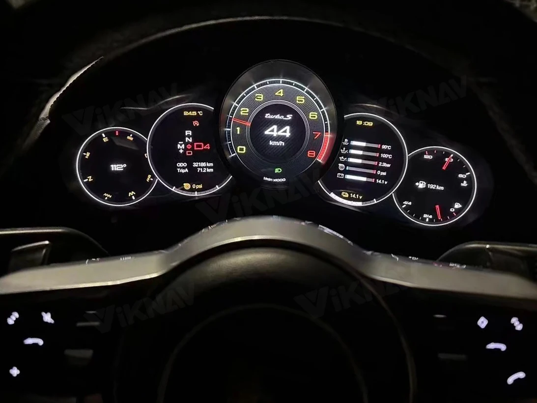 Викнав Цифровой кластер Виртуальный Кокпит Для Porsche Cayenne 2011-2017 Автомобильный мультимедийный проигрыватель Дашборд Одометра