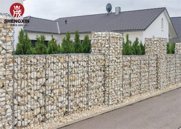 Outdoor Length 200m Gabion Wall Baskets Electro Galvanized Wire