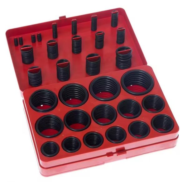 Good Oil Resistance Black NBR 70 Shore A O-Ring Kit Box for Excavator Hydraulic Cylinder
