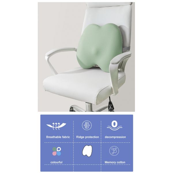 OBLONG Lumbar Cushion Memory Foam Back Rest Support Chair Cushion for Hotel Customize
