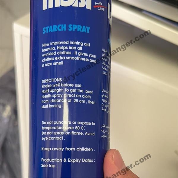 Anti wrinkle Aerosol Spray Starch 500ml Starch For Ironing Clothes