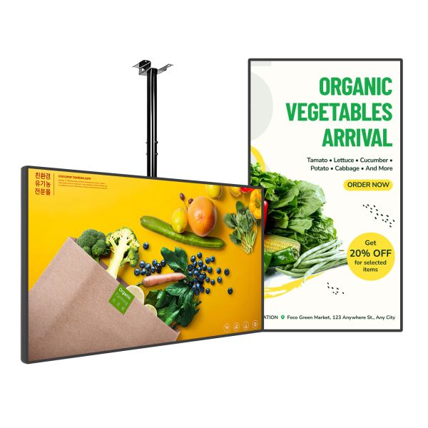 32 Inch LCD Commercial Digital Signage Display Android 9.0 Wall Mounted Screen