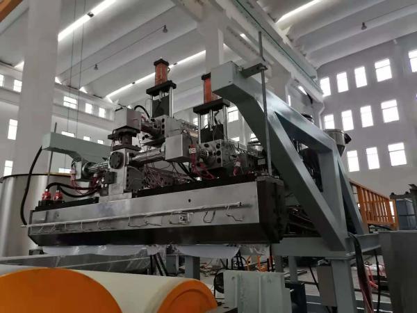 3000mm T morrem filme moldado faz à máquina a linha 280KW da extrusão do Co da dupla camada