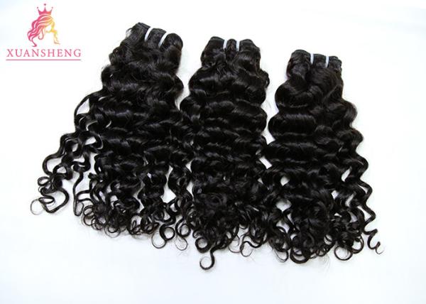 No Shedding Peruvian Human Hair Bundles / Raw Italian Wave Hair Bundles