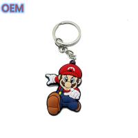 Chaîne à clefs en plastique PVC douce personnalisée, OEM personnaliser chaîne à clefs douce pour animaux de dessins animés