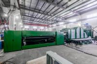 tela táctil do PLC de 90m/Min Polyester Cross Lapper Machine com servos motores