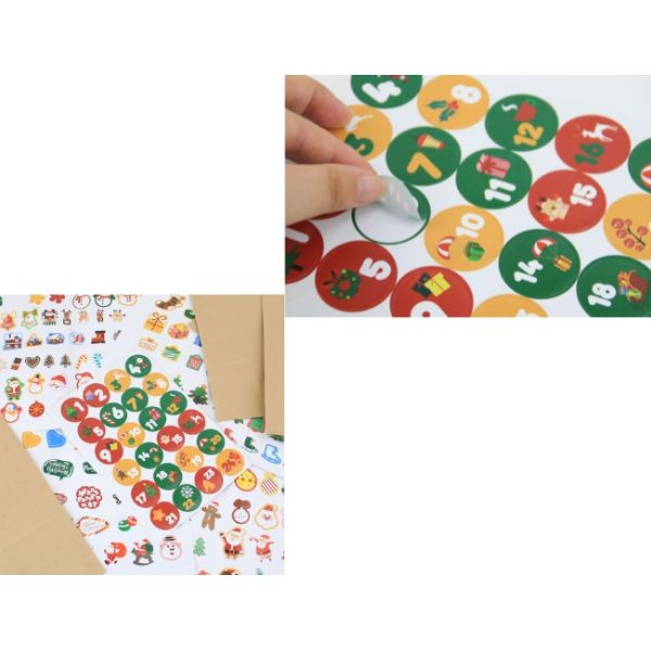 DIY Sticker 70g Kraft Paper Food Packaging Paper Bag For Bread 11g/Pcs